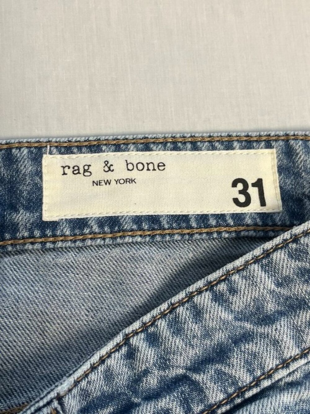 rag & bone Dre Low Rise Baggy Boyfriend Jeans Womens 31 Raw Hem NWT - Picture 12 of 13